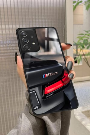 Samsung Galaxy A72 Uyumlu Araba Tasarımlı Parlak Silikon Kılıf