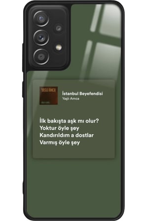 Samsung Galaxy A72 Uyumlu Şarkı Sözü Tasarımlı Parlak Silikon Kılıf