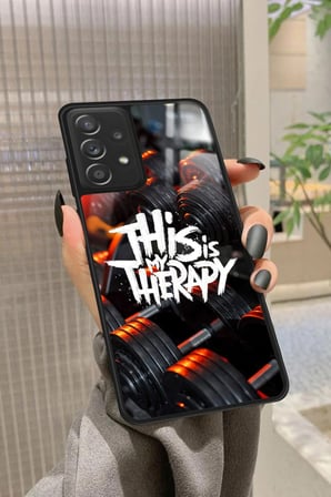 Samsung Galaxy A72 Uyumlu Gym Tasarımlı Parlak Silikon Kılıf