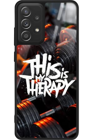 Samsung Galaxy A72 Uyumlu Gym Tasarımlı Parlak Silikon Kılıf