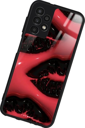 Samsung Galaxy A73 Uyumlu Dudak Tasarımlı Parlak Silikon Kılıf
