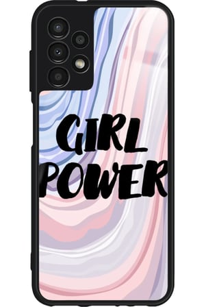 Samsung Galaxy A73 Uyumlu Girl Power Tasarımlı Parlak Silikon Kılıf