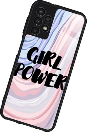 Samsung Galaxy A73 Uyumlu Girl Power Tasarımlı Parlak Silikon Kılıf
