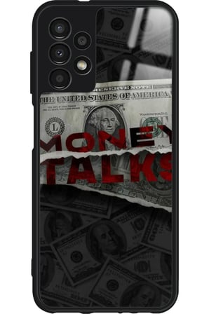 Samsung Galaxy A73 Uyumlu Money Tasarımlı Parlak Silikon Kılıf
