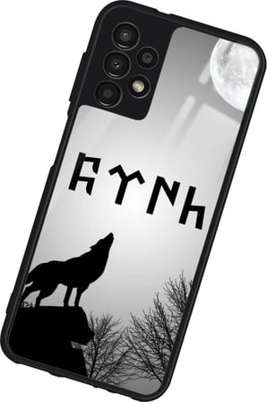 Samsung Galaxy A73 Uyumlu Bozkurt Tasarımlı Parlak Silikon Kılıf
