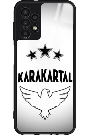 Samsung Galaxy A73 Uyumlu Karakartal Tasarımlı Parlak Silikon Kılıf