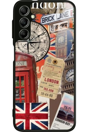 Samsung Galaxy M34 Uyumlu Travel Tasarımlı Parlak Silikon Kılıf