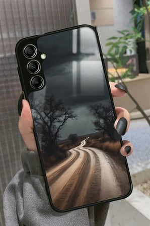 Samsung Galaxy M34 Uyumlu Yol Tasarımlı Parlak Silikon Kılıf