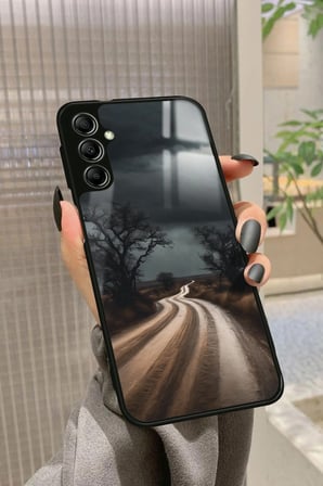 Samsung Galaxy M34 Uyumlu Yol Tasarımlı Parlak Silikon Kılıf