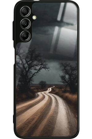 Samsung Galaxy M34 Uyumlu Yol Tasarımlı Parlak Silikon Kılıf