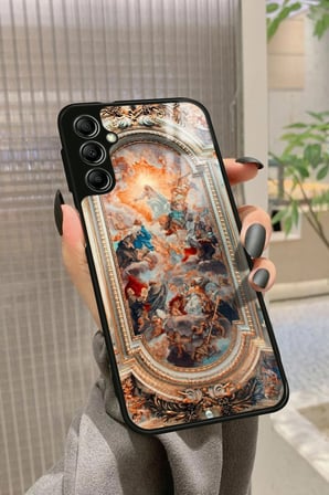 Samsung Galaxy M34 Uyumlu Rönesans Tasarımlı Parlak Silikon Kılıf