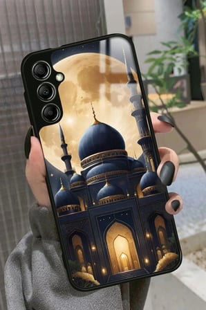 Samsung Galaxy M34 Uyumlu Cami Tasarımlı Parlak Silikon Kılıf