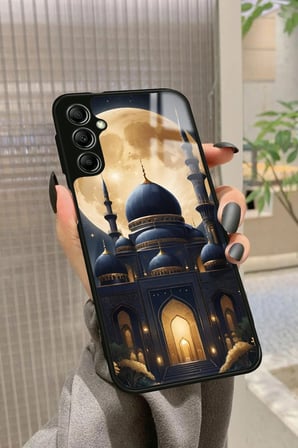 Samsung Galaxy M34 Uyumlu Cami Tasarımlı Parlak Silikon Kılıf