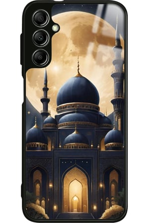 Samsung Galaxy M34 Uyumlu Cami Tasarımlı Parlak Silikon Kılıf