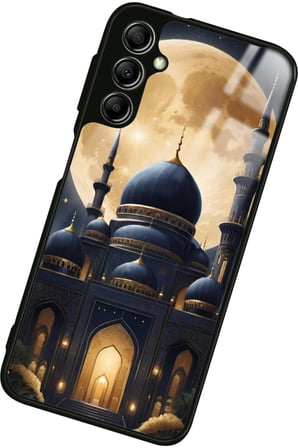 Samsung Galaxy M34 Uyumlu Cami Tasarımlı Parlak Silikon Kılıf