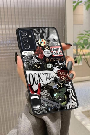 Samsung Galaxy M52 Uyumlu Poster Tasarımlı Parlak Silikon Kılıf