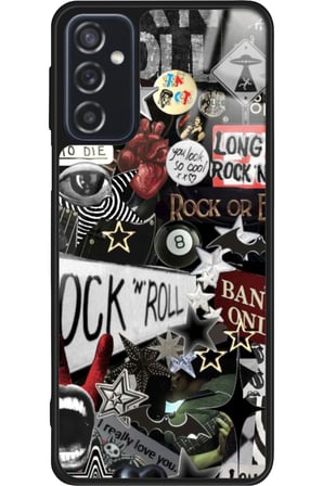Samsung Galaxy M52 Uyumlu Poster Tasarımlı Parlak Silikon Kılıf