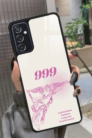 Samsung Galaxy M52 Uyumlu 999 Yazılı Parlak Silikon Kılıf