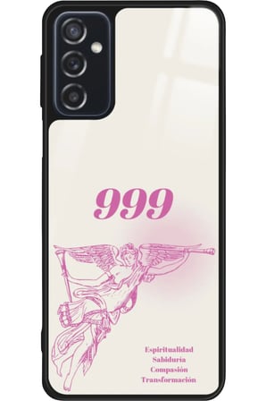 Samsung Galaxy M52 Uyumlu 999 Yazılı Parlak Silikon Kılıf