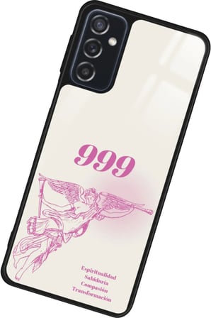 Samsung Galaxy M52 Uyumlu 999 Yazılı Parlak Silikon Kılıf