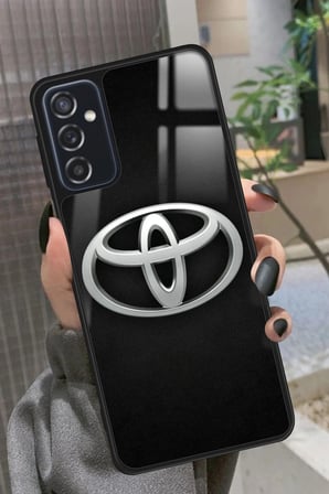 Samsung Galaxy M52 Uyumlu Araba Logosu Tasarımlı Parlak Silikon Kılıf