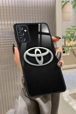 Samsung Galaxy M52 Uyumlu Araba Logosu Tasarımlı Parlak Silikon Kılıf
