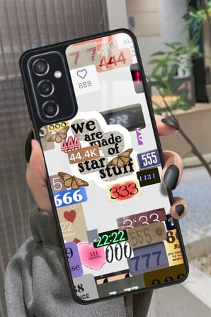 Samsung Galaxy M52 Uyumlu Manifest Tasarımlı Parlak Silikon Kılıf