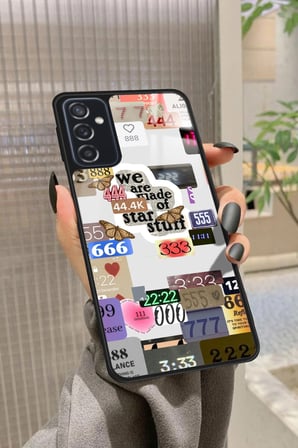 Samsung Galaxy M52 Uyumlu Manifest Tasarımlı Parlak Silikon Kılıf