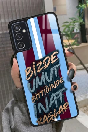 Samsung Galaxy M52 Uyumlu Söz Tasarımlı Parlak Silikon Kılıf