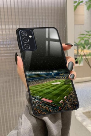 Samsung Galaxy M52 Uyumlu Stadyum Tasarımlı Parlak Silikon Kılıf