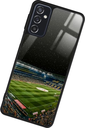 Samsung Galaxy M52 Uyumlu Stadyum Tasarımlı Parlak Silikon Kılıf