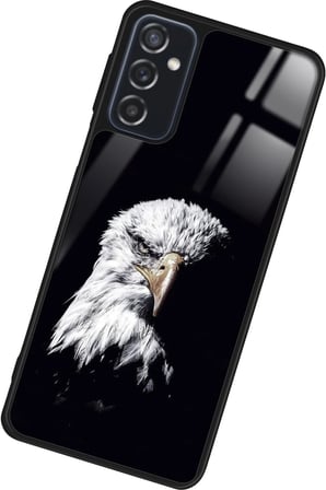 Samsung Galaxy M52 Uyumlu Kartal Tasarımlı Parlak Silikon Kılıf
