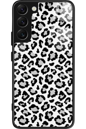 Samsung Galaxy S22 Uyumlu Leopar Tasarımlı Parlak Silikon Kılıf