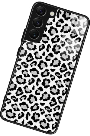 Samsung Galaxy S22 Uyumlu Leopar Tasarımlı Parlak Silikon Kılıf