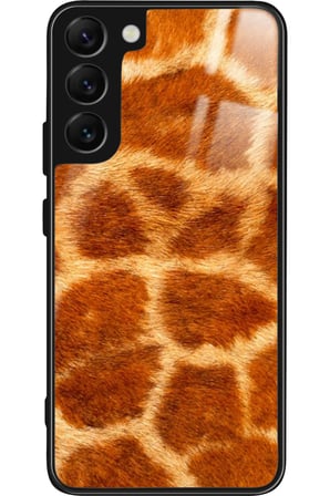 Samsung Galaxy S22 Uyumlu Sarı Leopar Tasarımlı Parlak Silikon Kılıf