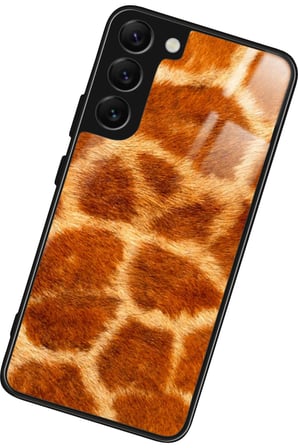 Samsung Galaxy S22 Uyumlu Sarı Leopar Tasarımlı Parlak Silikon Kılıf