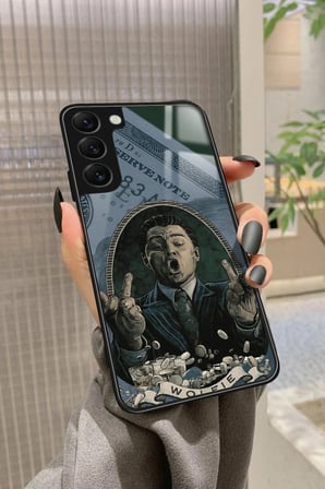 Samsung Galaxy S22 Uyumlu Money Tasarımlı Parlak Silikon Kılıf