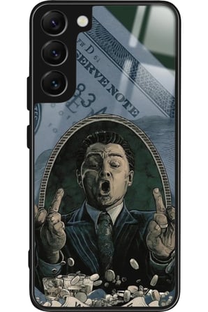 Samsung Galaxy S22 Uyumlu Money Tasarımlı Parlak Silikon Kılıf