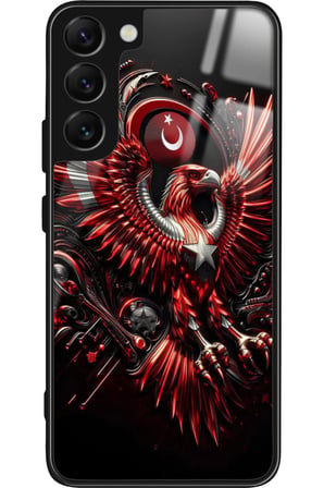Samsung Galaxy S22 Uyumlu Türk Bayrağı Tasarımlı Parlak Silikon Kılıf