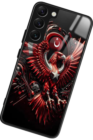 Samsung Galaxy S22 Uyumlu Türk Bayrağı Tasarımlı Parlak Silikon Kılıf