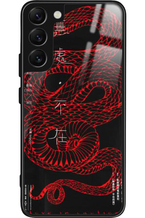 Samsung Galaxy S22 Uyumlu Dragon Tasarımlı Parlak Silikon Kılıf