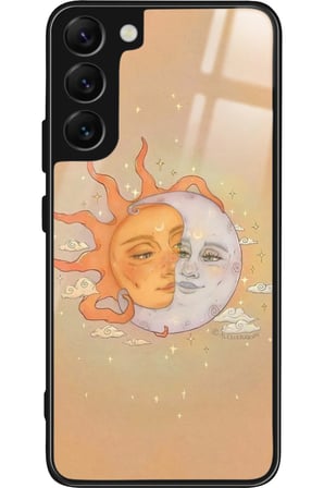 Samsung Galaxy S22 Uyumlu Güneş Tasarımlı Parlak Silikon Kılıf