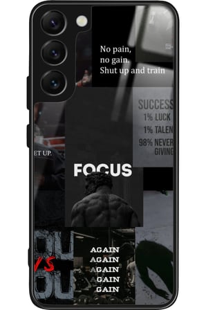 Samsung Galaxy S22 Uyumlu Gym Tasarımlı Parlak Silikon Kılıf