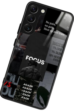 Samsung Galaxy S22 Uyumlu Gym Tasarımlı Parlak Silikon Kılıf