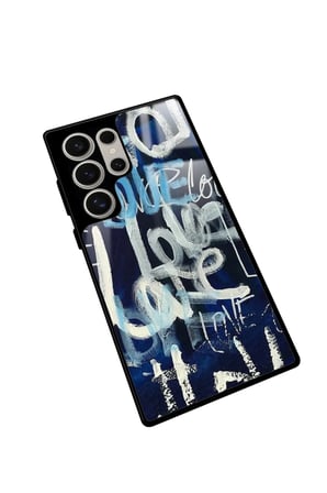 Samsung Galaxy S23 Ultra Uyumlu Love Yazılı Parlak Silikon Kılıf