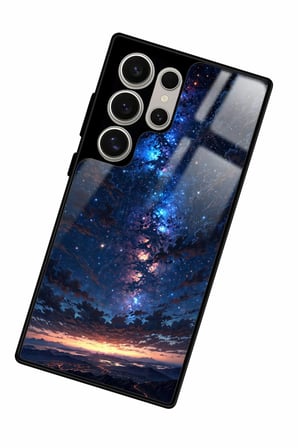 Samsung Galaxy S23 Ultra Uyumlu Soyut Sanat Tasarımlı Parlak Silikon Kılıf