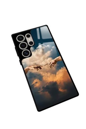 Samsung Galaxy S23 Ultra Uyumlu Tablo Tasarımlı Parlak Silikon Kılıf