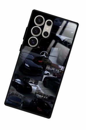 Samsung Galaxy S23 Ultra Uyumlu Araba Tasarımlı Parlak Silikon Kılıf