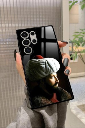 Samsung Galaxy S23 Ultra Uyumlu Padişah Tasarımlı Parlak Silikon Kılıf