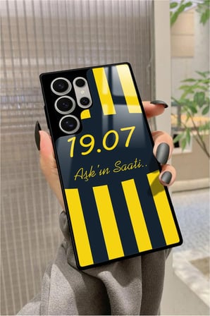 Samsung Galaxy S23 Ultra Uyumlu 1907 Yazılı Parlak Silikon Kılıf